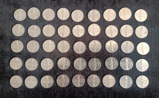 LOTE 98 MONEDAS 50 CÉNTIMOS E. ESPAÑOL 1949/1966
