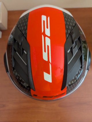 Casco Moto LS2 Rojo y Negro