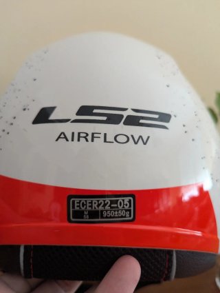 Casco Moto LS2 Rojo y Negro