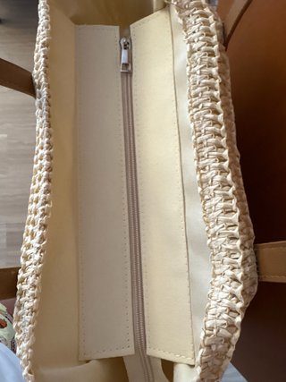 Bolso de rafia beige sin estrenar