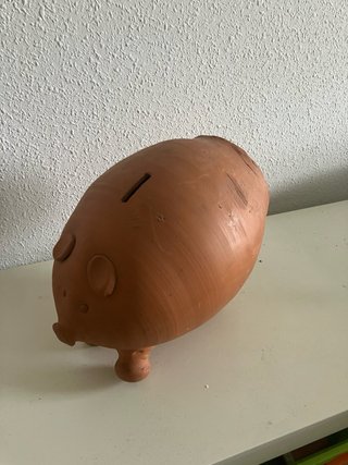 Hucha Cerdo Gigante de Barro