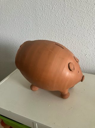 Hucha Cerdo Gigante de Barro