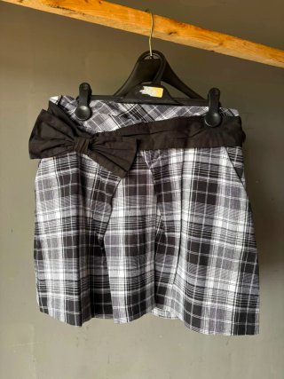 Falda cuadros lazo Talla M