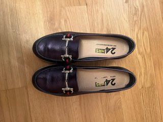 Zapatos Morados/Plateados Talla 38