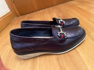 Zapatos Morados/Plateados Talla 38