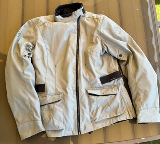 Chaqueta Moto Bering Mujer Beige/Negra Talla M/L