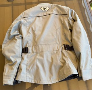 Chaqueta Moto Bering Mujer Beige/Negra Talla M/L