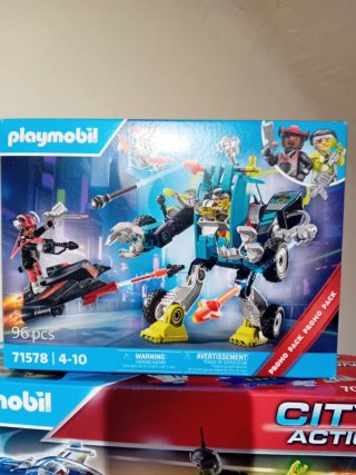 Playmobil Coche Robot Avión Agentes Secretos