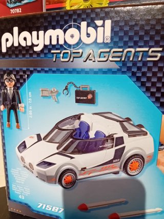 Playmobil Coche Robot Avión Agentes Secretos