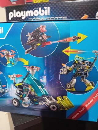 Playmobil Coche Robot Avión Agentes Secretos