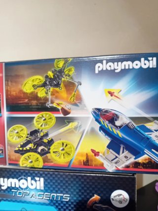 Playmobil Coche Robot Avión Agentes Secretos