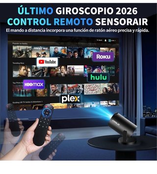 Proyector COOLID Portátil 4K Wi-Fi 6 HDMI