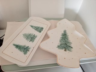 Fuentes de cerámica navideñas