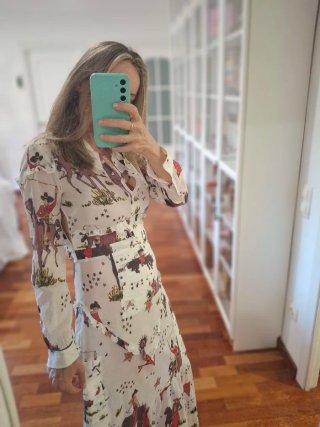 Vestido Bimba y Lola largo estampado