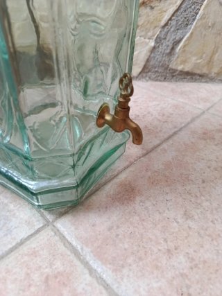 Botella altura 55 cm Vintage con Grifo