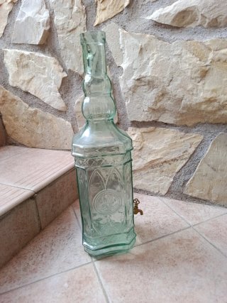 Botella altura 55 cm Vintage con Grifo