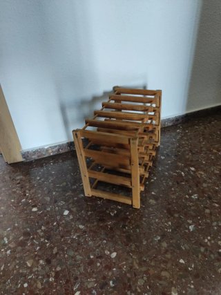 Botellero de madera