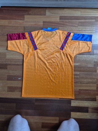 Camiseta Fútbol Wembley Barcelona Naranja