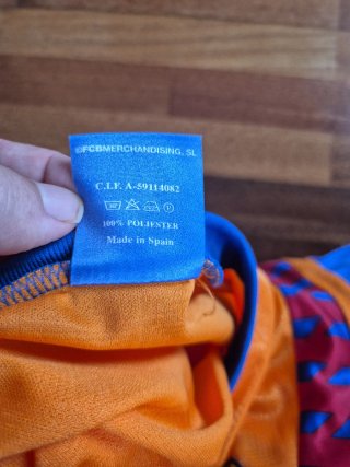 Camiseta Fútbol Wembley Barcelona Naranja