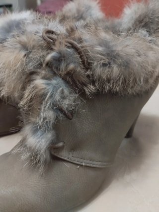 Botines marrones con pelo
