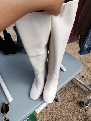 Botas de piel Mango Talla 37 Beige
