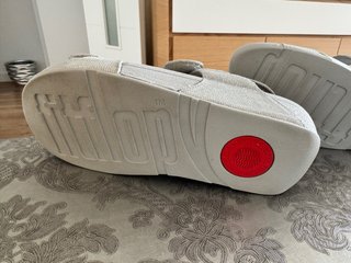 Sandalias FitFlop Mujer Talla 40 Gris/Plateado