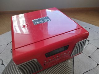 Tocadiscos Crosley Rojo Estilo Retro