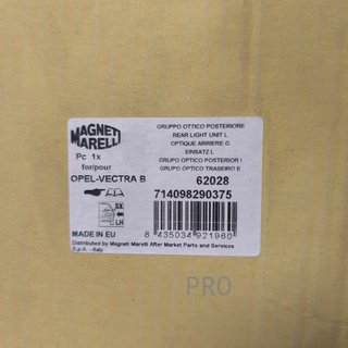 PILOTO TRASERO IZQUIERDO OPEL VECTRA NUEVO 62028