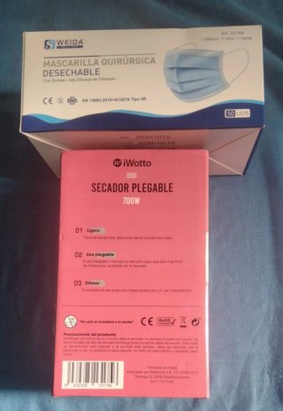 Secador de pelo plegable iWotto 700W lote