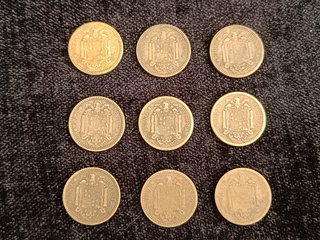 LOTE 48 MONEDAS 1 PESETA ESTADO ESPAÑOL 1947