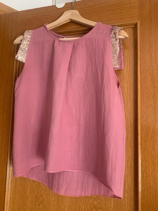 Conjunto falda y top rosa
