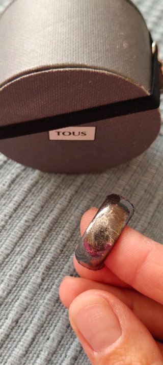 Anillo Tous Fantasy zafiros, perla