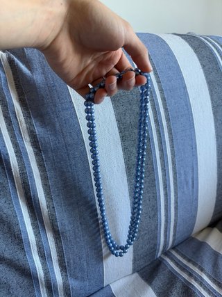 Collana di perle azzurre Donna Ottima