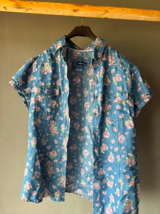 Camisa vaquera floral mujer talla M