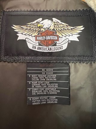 Chaqueta Piel Harley-Davidson Negra