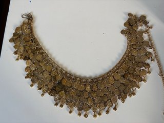 Collar/Cinturón Danza Oriental Monedas Doradas