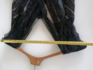 Abito Sartoria Italiana Pizzo Nero Taglia S