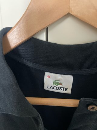 Polo Lacoste Negro Mujer Talla M