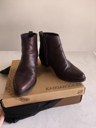Botines marrones de piel
