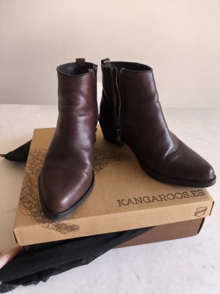 Botines marrones de piel