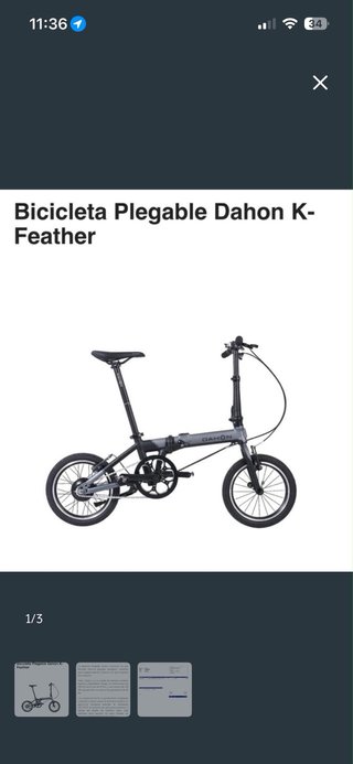 Bicicleta Plegable Dahon K-Feather