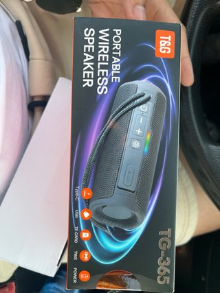 Altavoz Bluetooth T&G Negro Nuevo