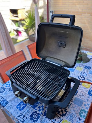 Barbacoa a gas portatile nera