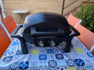 Barbacoa a gas portatile nera