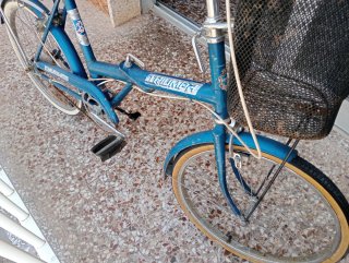 Bicicleta con cesta delantera