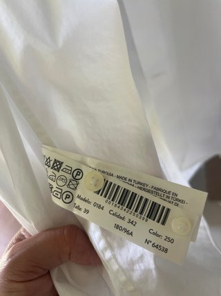 Camisa Blanca Massimo Dutti Tela Italiana
