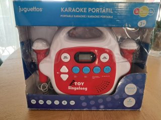 Karaoke Portátil Juguettos con Micrófonos