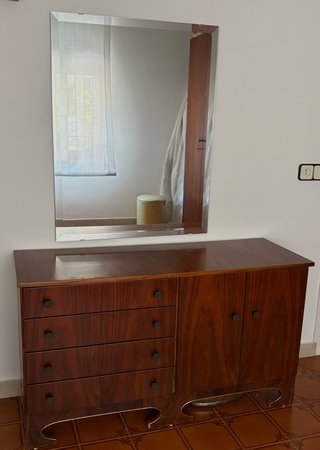 Tocador clásico madera y  espejo opcional