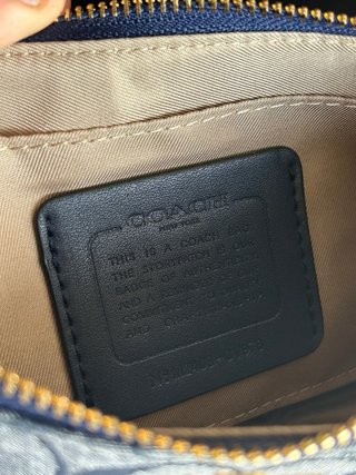 Borsa Coach Monogram Blu/Grigio