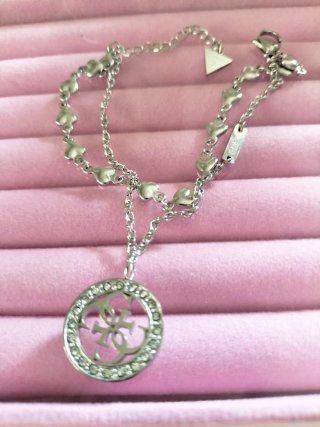 Pulsera Guess Corazones y Circonitas